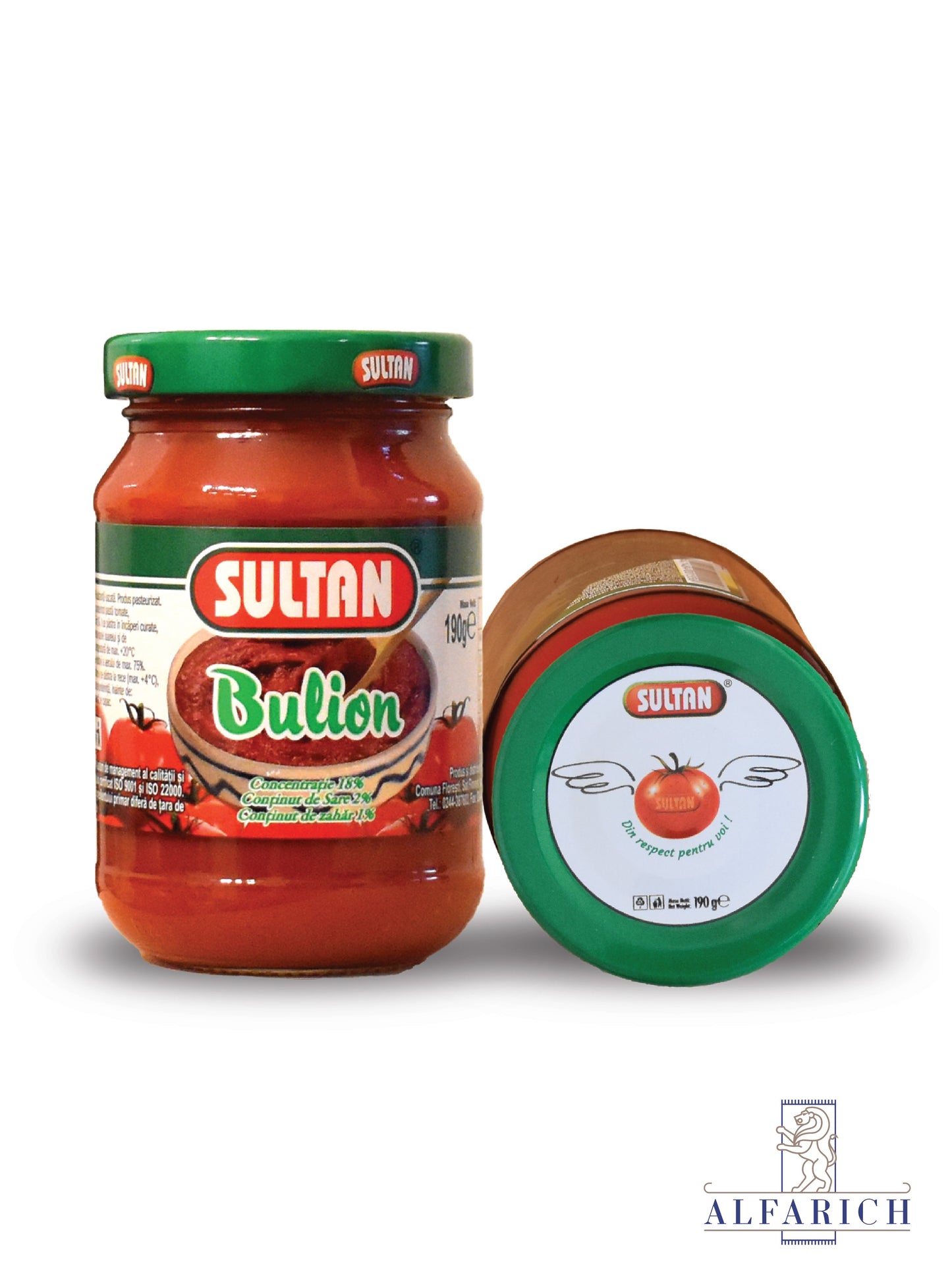 Sultan Double Concentrated Tomato Sauce for Pasta and Pizza 6.7 Oz (190 gr)