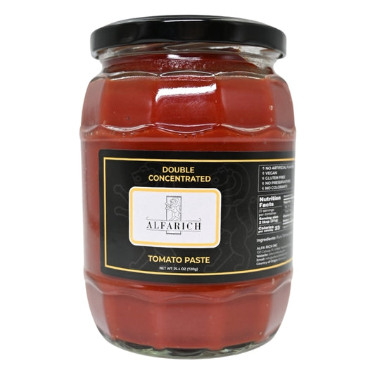 Alfa Rich Clean Label Double Concentrated Tomato Paste 25.4 Oz (720 gr)